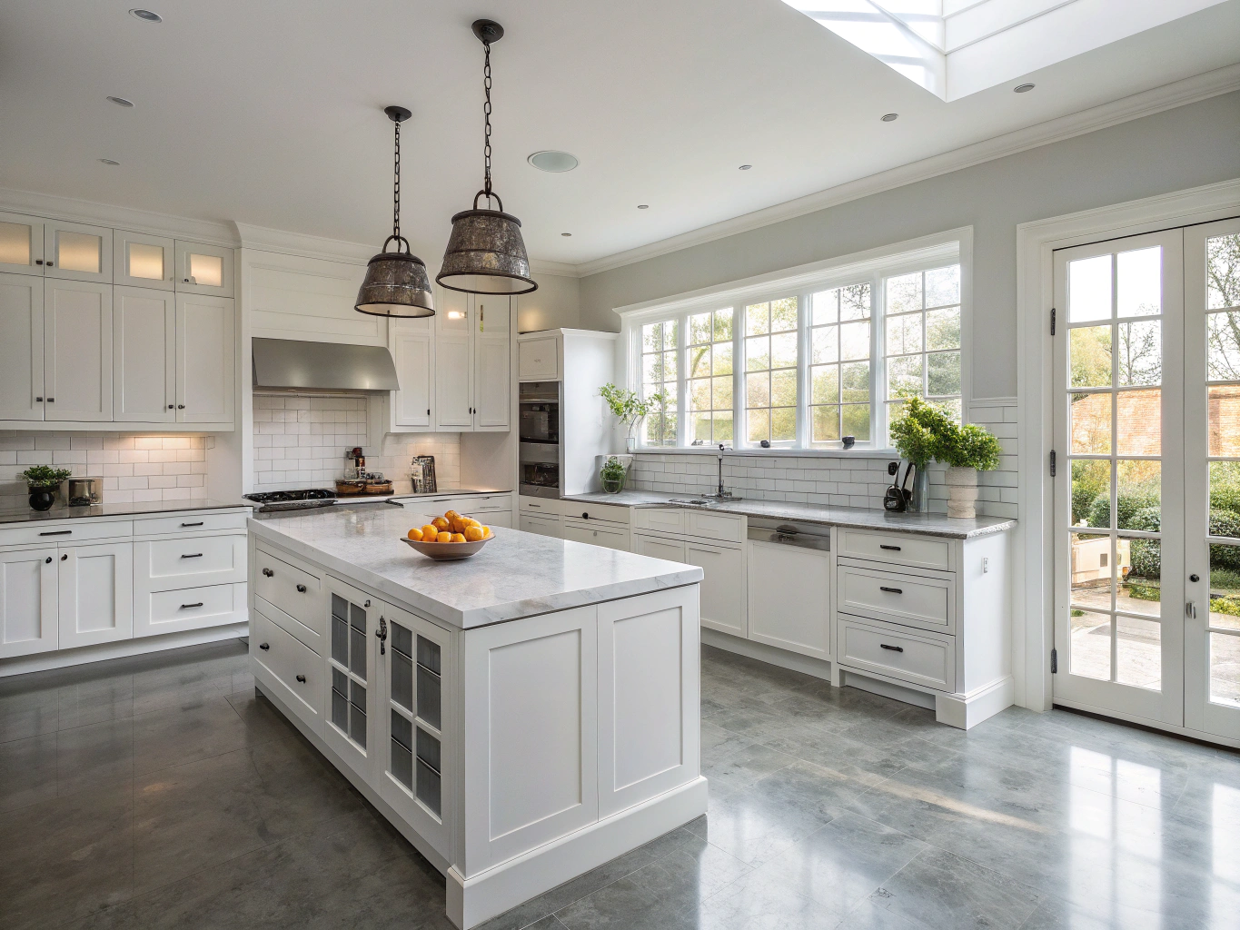 Airbnb kitchen with crisp, clean AI-enhanced details